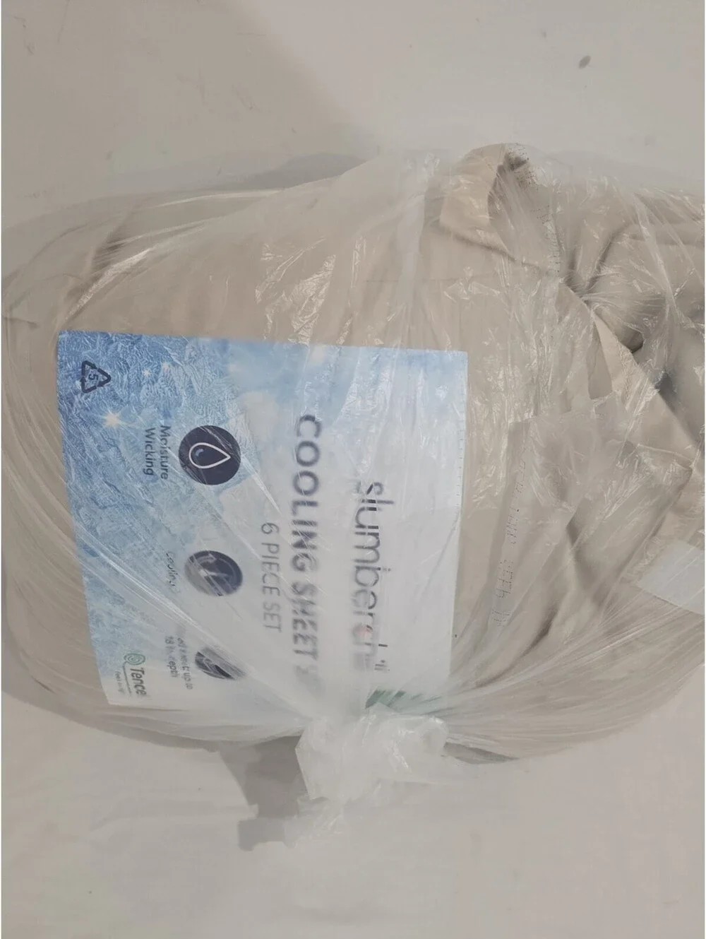 6 Piece KING Taupe Serta Perfect Sleeper Elite Prochill Cooling Fabric Sheet Set